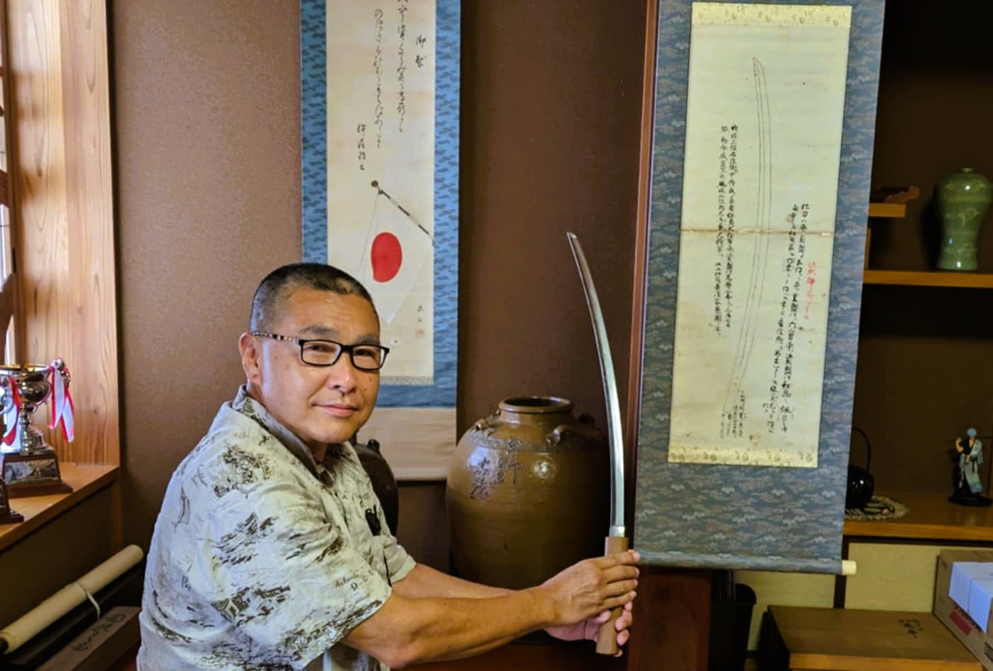 御刀磨き所『 菊花堂 』にて